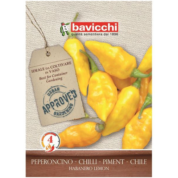 Peperoncino piccante Habanero Lemon (Semente)