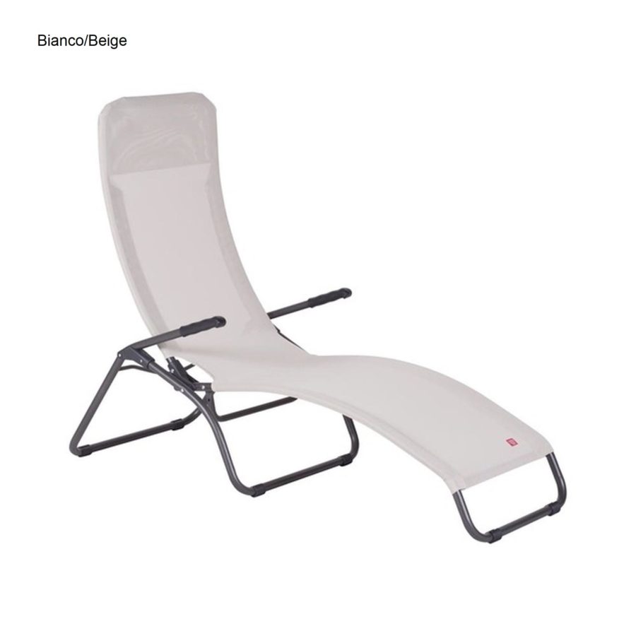 Chaise longue Sdraio basculante relax Samba struttura acciaio verniciato - Linea Fiam