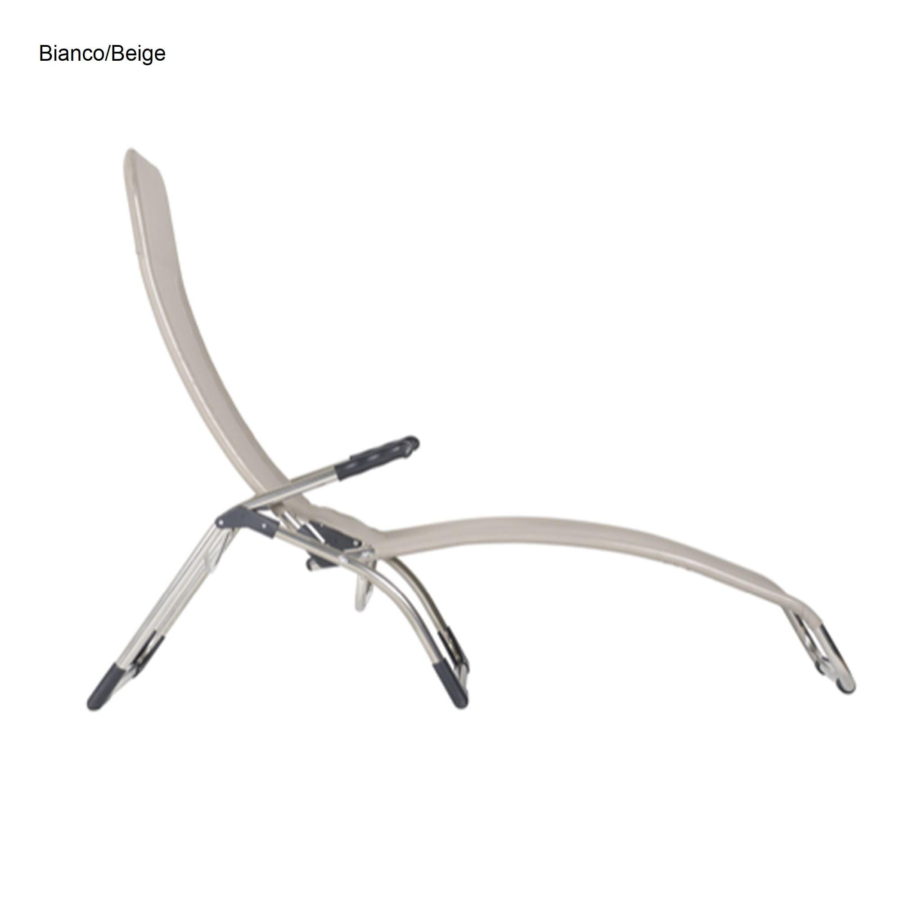 Chaise longue Sdraio basculante relax Samba struttura alluminio - Linea Fiam