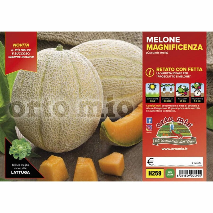 Melone retato con fetta "Magnificenza F1"