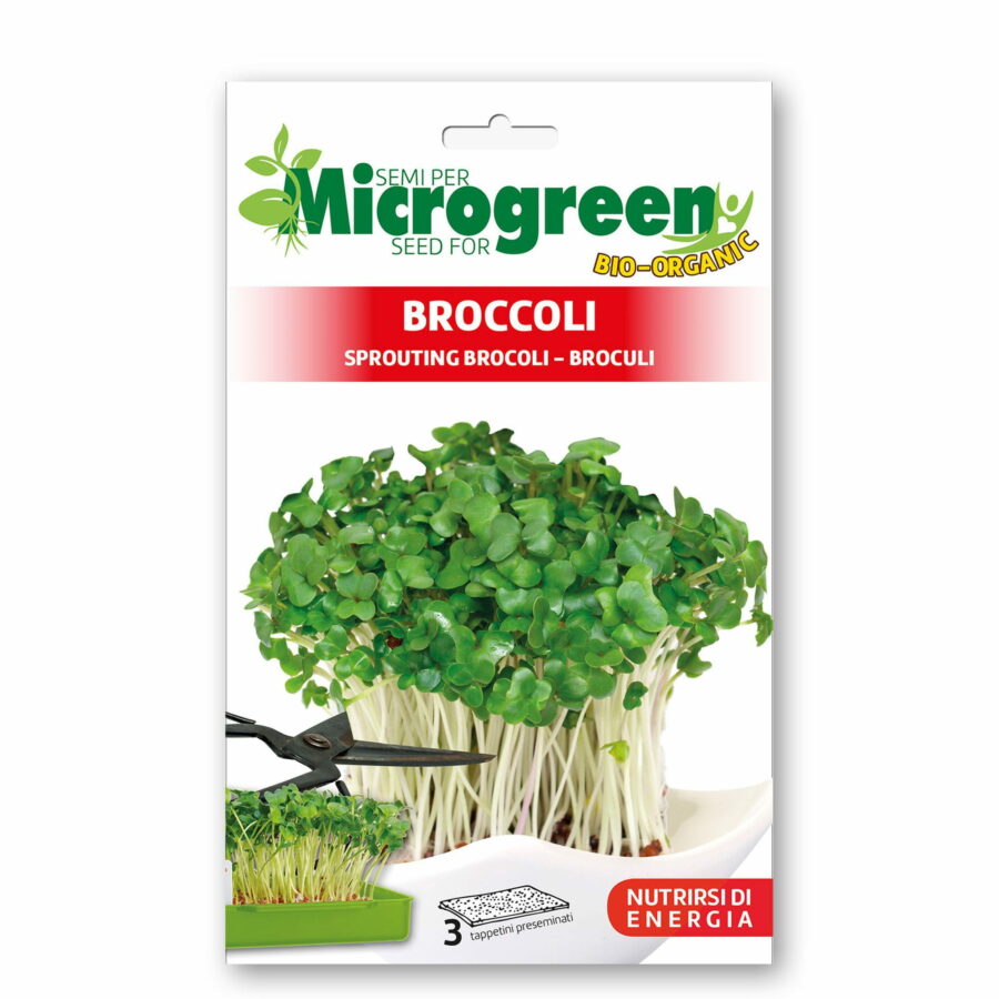 Microgreen di Broccoli (3 Tappetini preseminati)