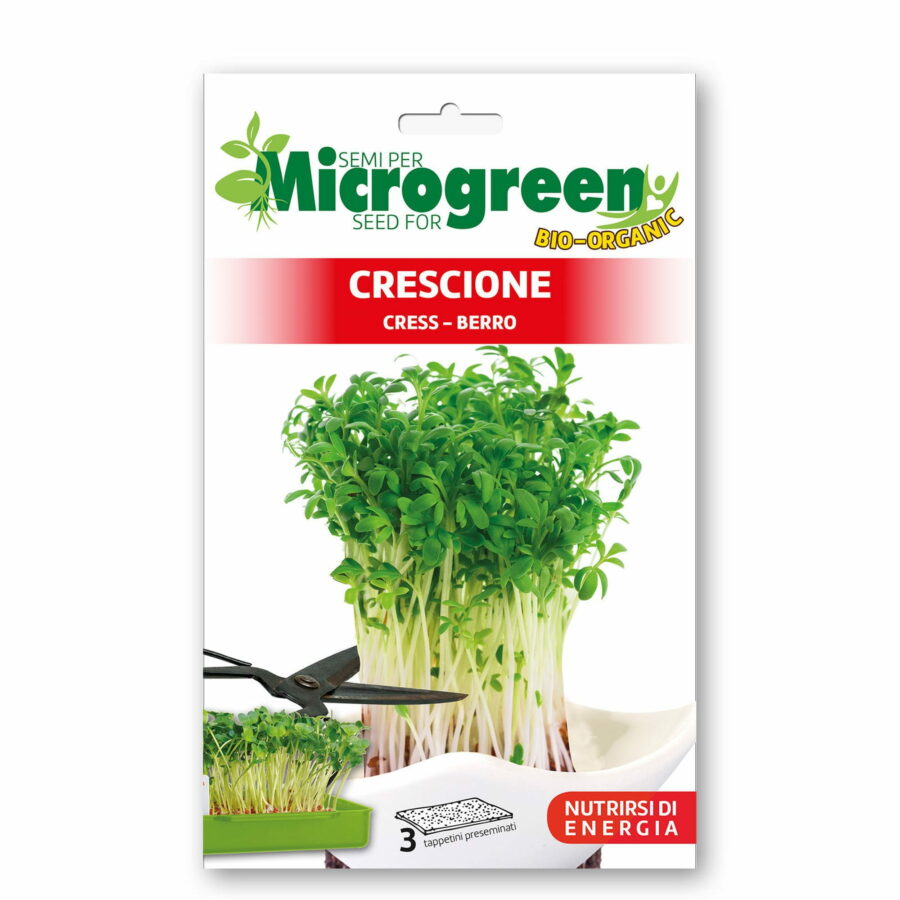 Microgreen di Crescione (3 Tappetini preseminati)
